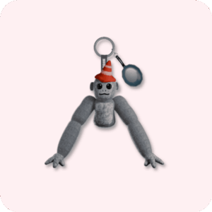 Scary Baboon Plushie GREY