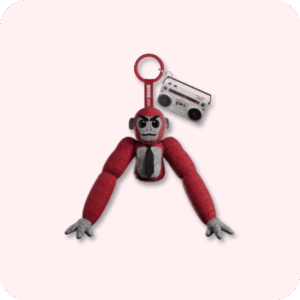 Scary Baboon Plushie RED